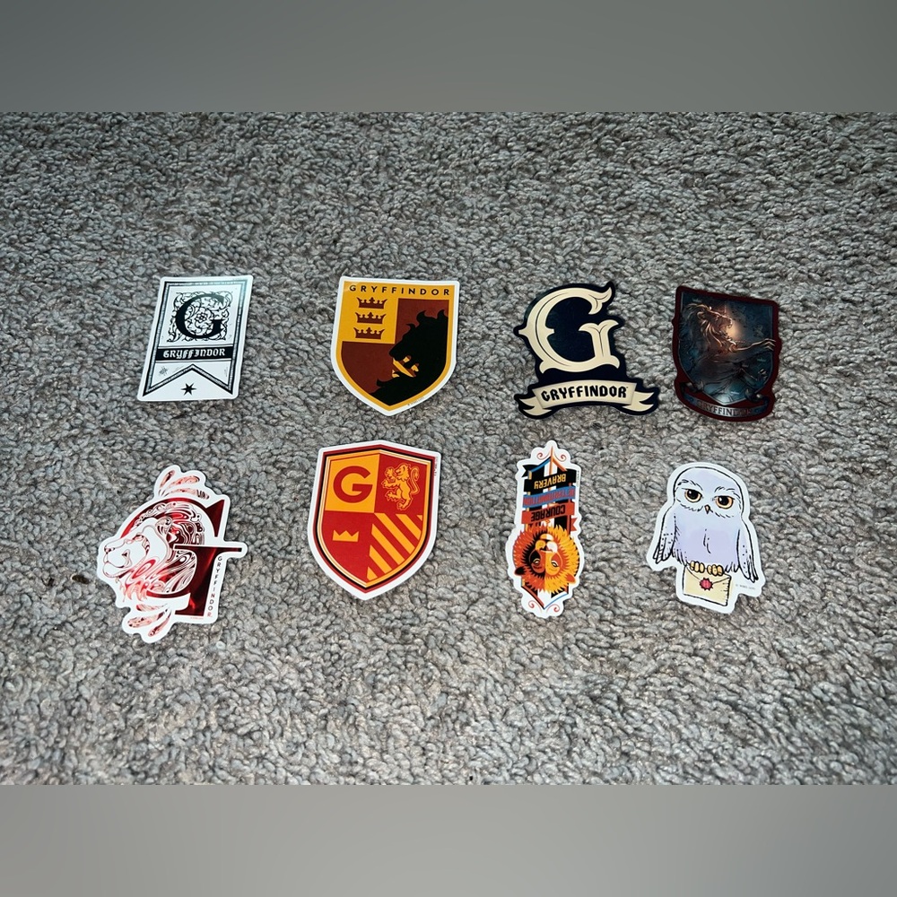 3 for $12 Gryffindor Themed Sticker Set